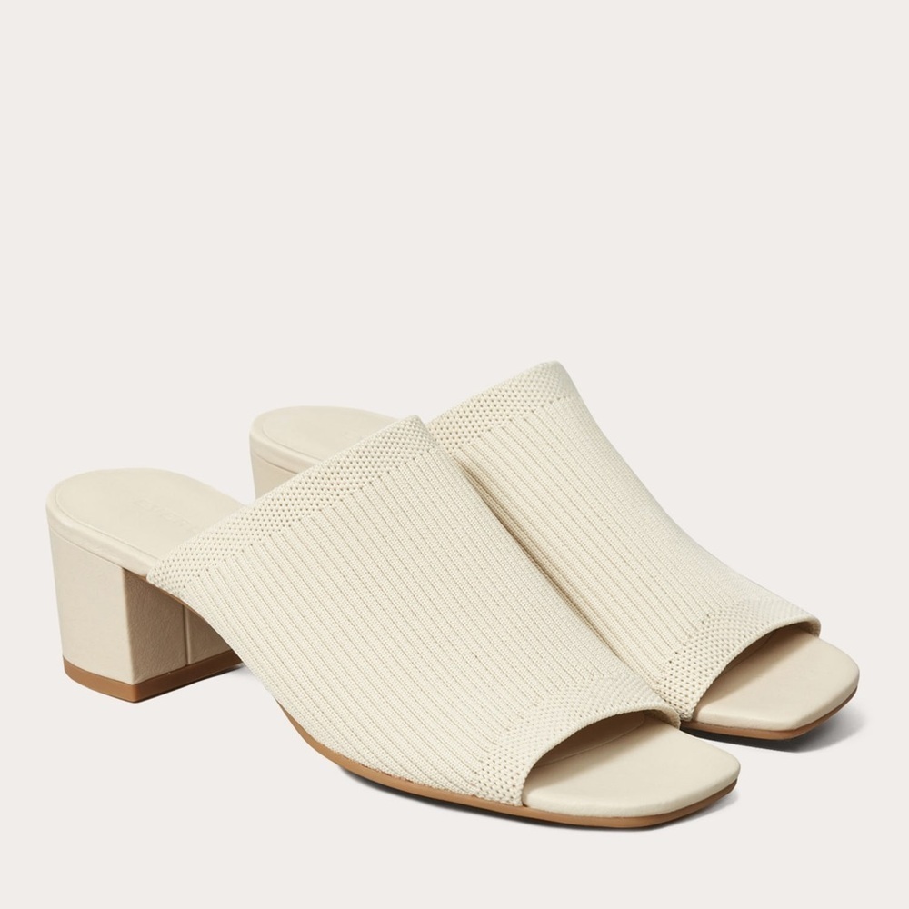Everlane The Glove Mule in ReKnit Bone